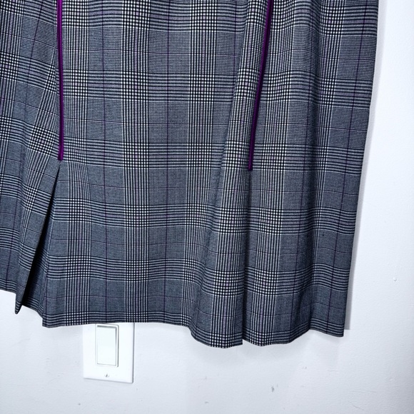Lane Bryant Vintage Grey Plaid Mini Skirt Size 16 Preppy - Picture 6 of 9